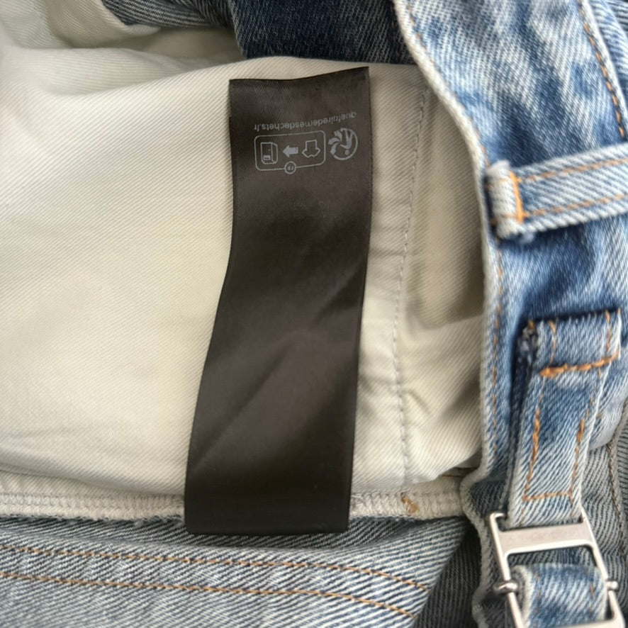 Balenciaga Destroyed Baggy Skater Denim Jeans