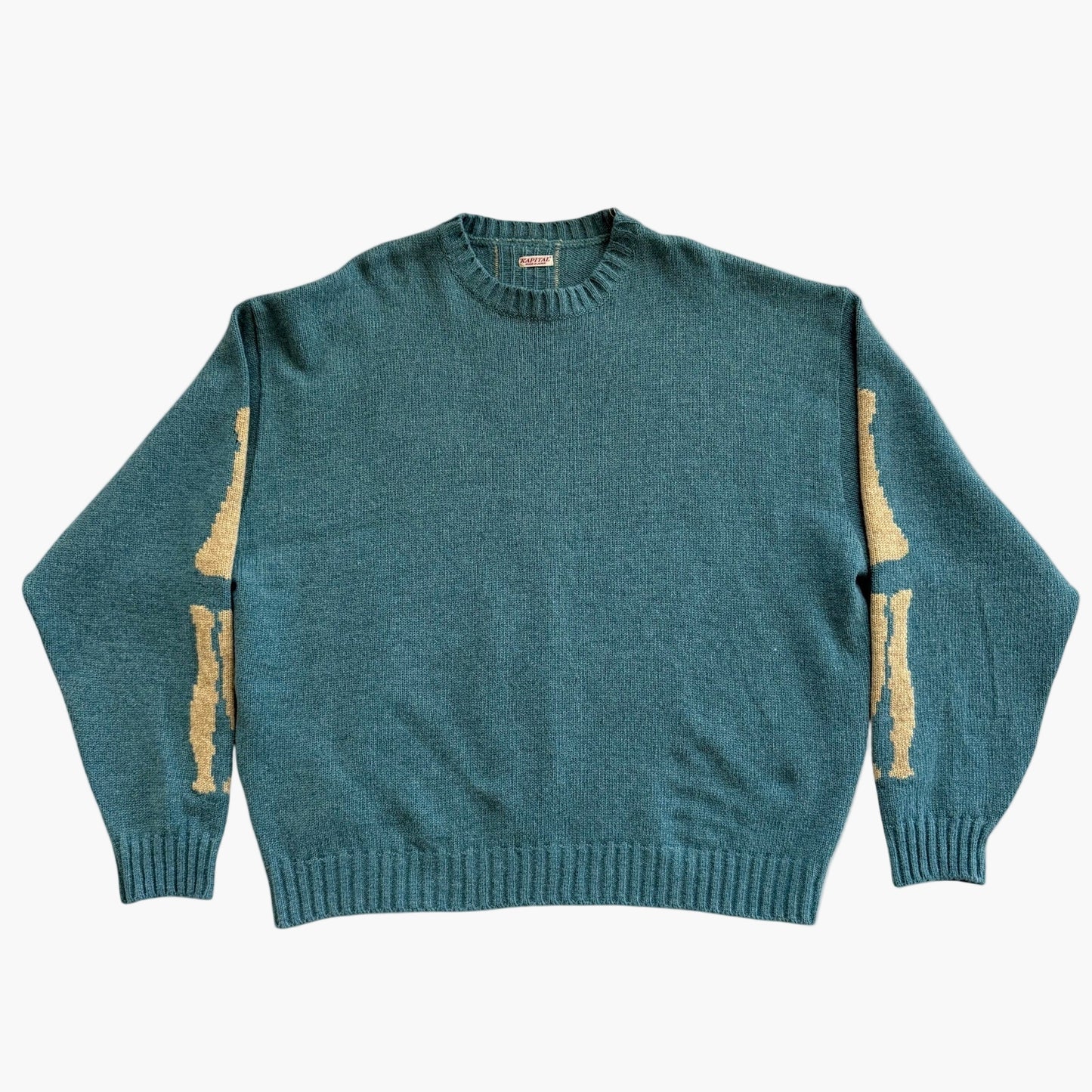 Kapital 5G Wool Bone Crew Sweater