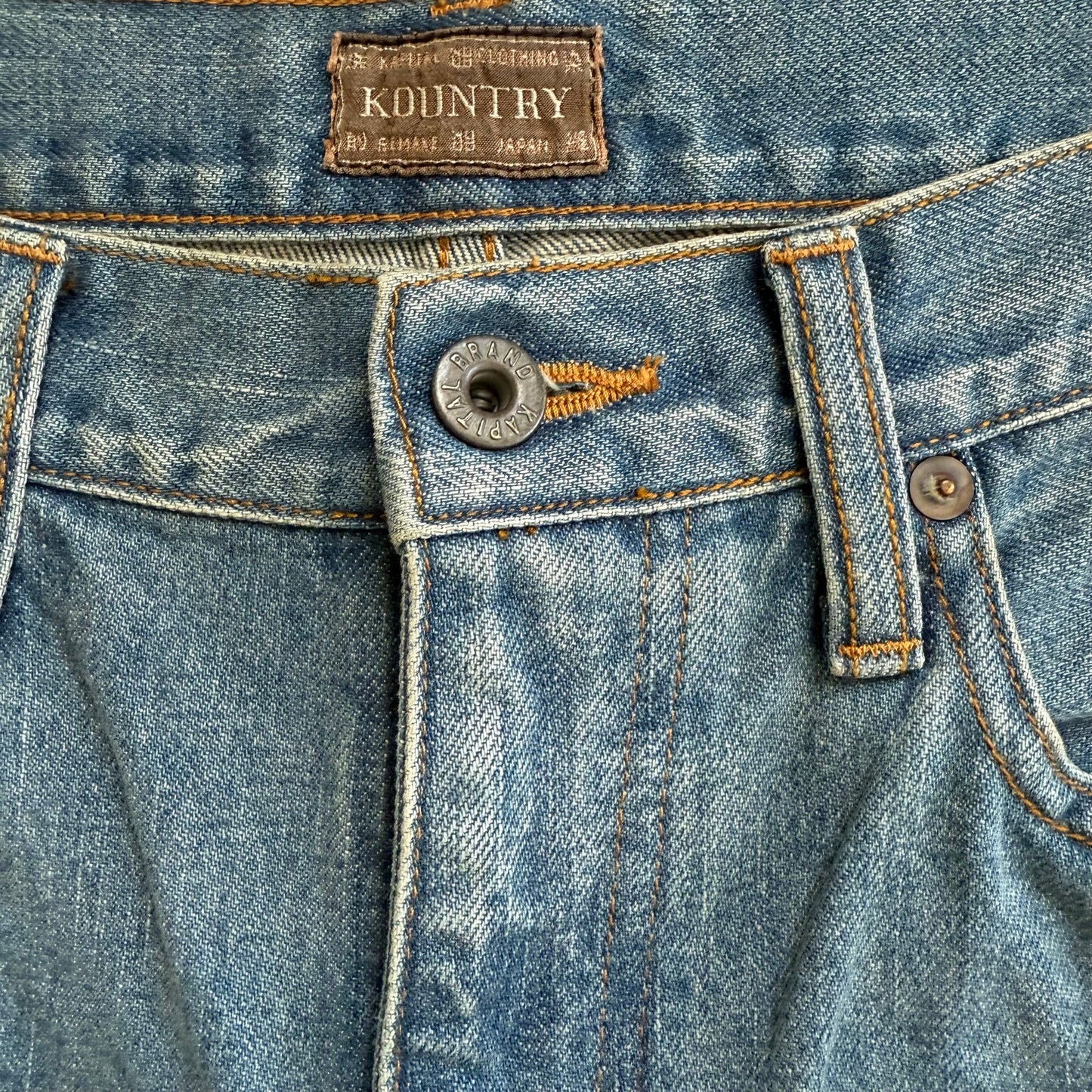 Kapital Denim Shorts Studs Remake