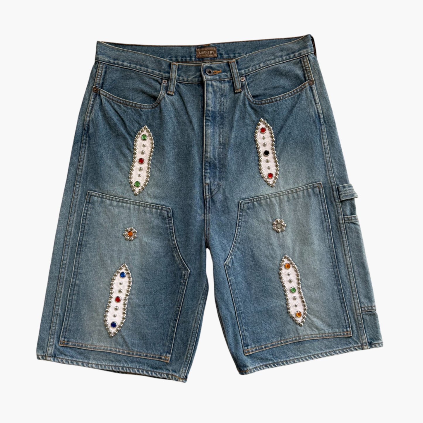 Kapital Denim Shorts Studs Remake