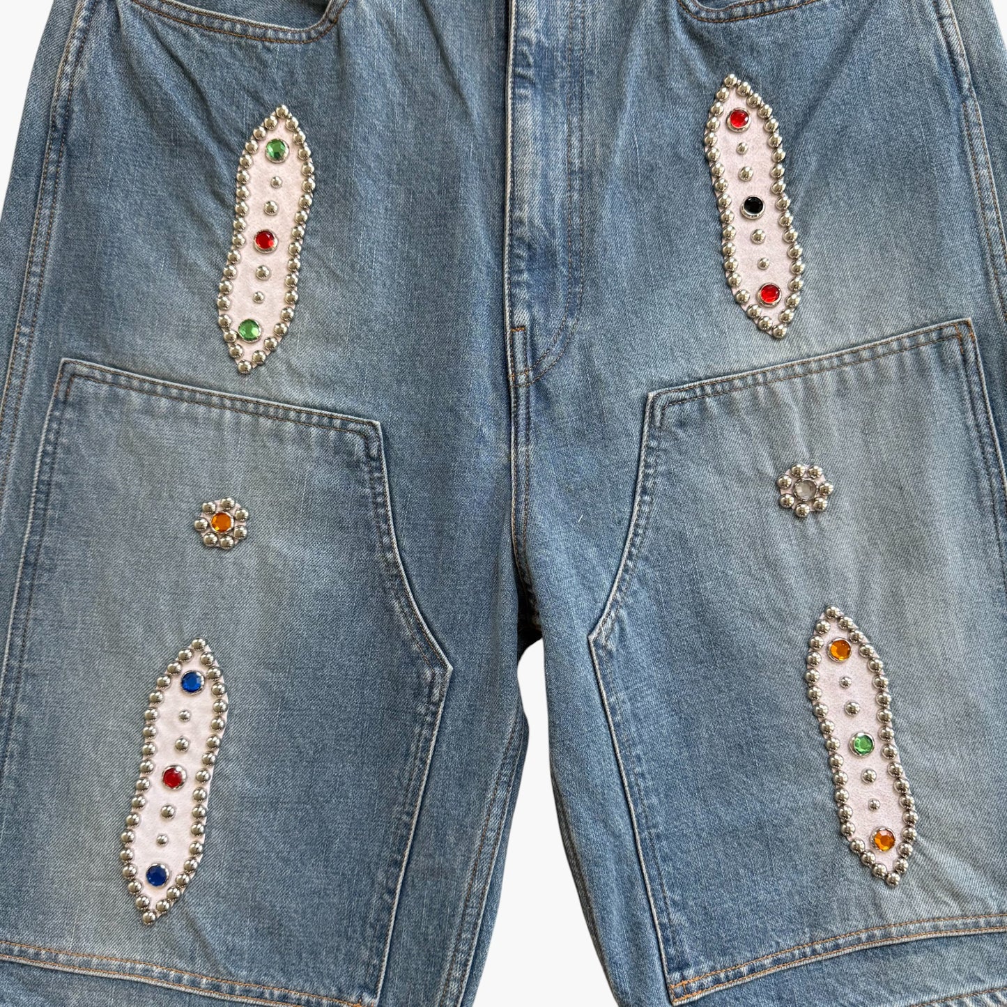 Kapital Denim Shorts Studs Remake