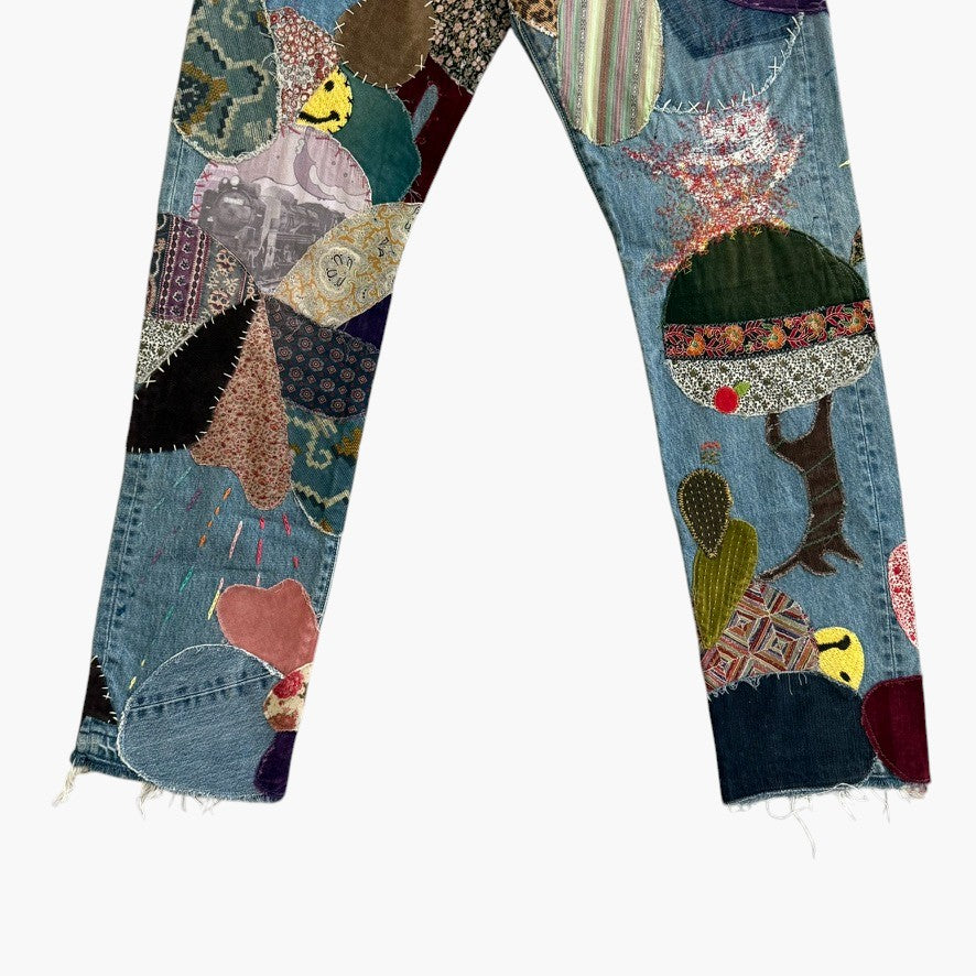 Kapital Patched Hippie Denim Jeans
