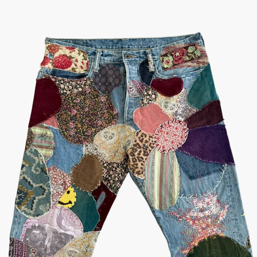 Kapital Patched Hippie Denim Jeans