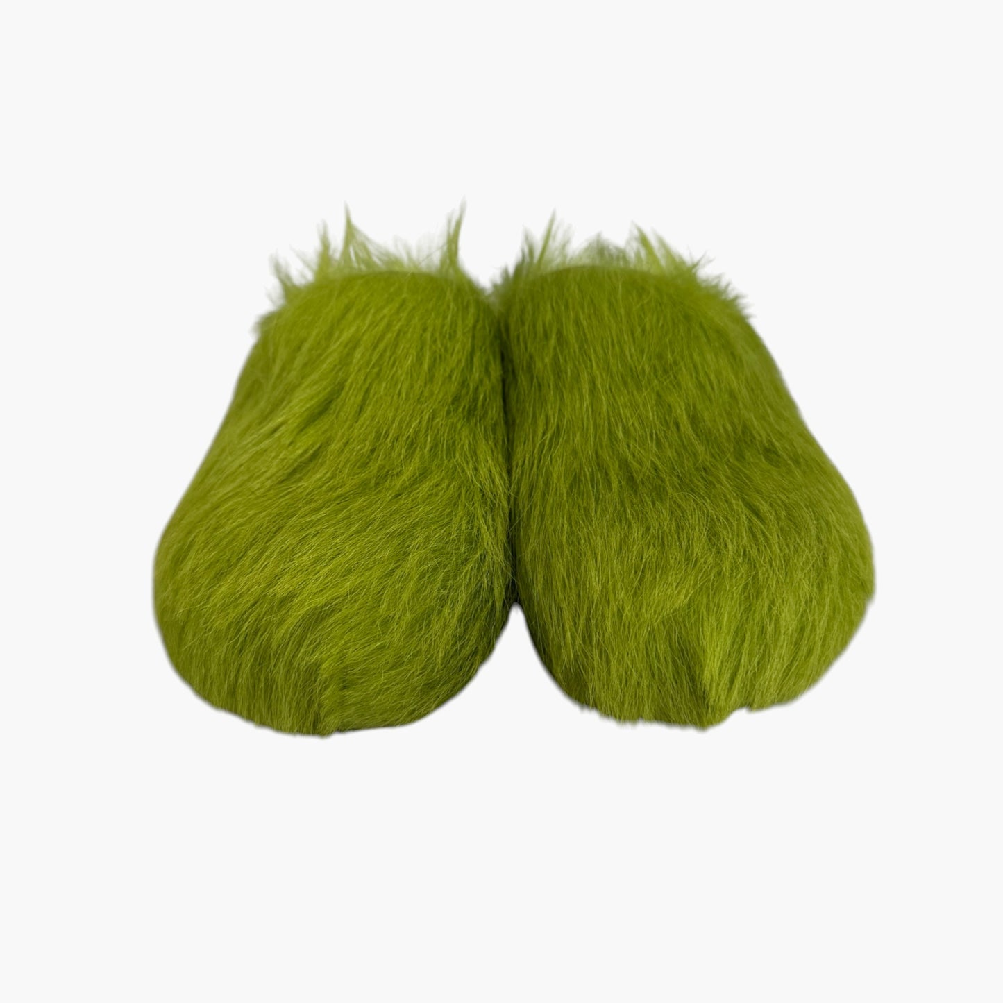 Marni Green Fur Sabot Mule